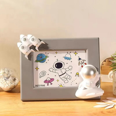 Creative Astronaut Series Photo Home Frame Ornament Decoratiuni pentru birou Camera copiilor Rama foto Rama foto cu desene animate de mare valoare