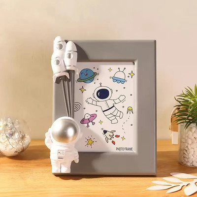 Creative Astronaut Series Photo Home Frame Ornament Decoratiuni pentru birou Camera copiilor Rama foto Rama foto cu desene animate de mare valoare