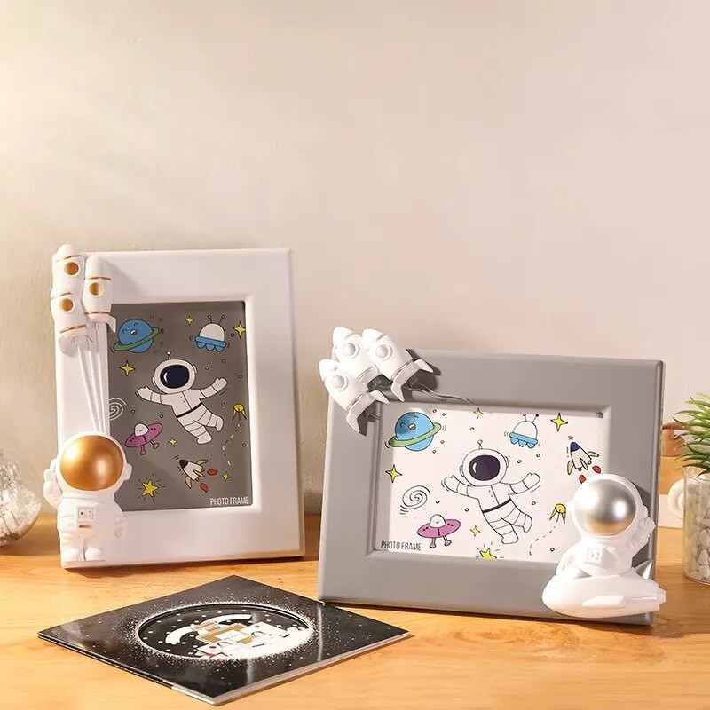 Creative Astronaut Series Photo Home Frame Ornament Decoratiuni pentru birou Camera copiilor Rama foto Rama foto cu desene animate de mare valoare