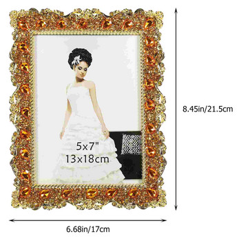 Κορνίζα Κορνίζες φωτογραφιών Επιτραπέζια Διακοσμητική Βάση Οθόνης Γάμου με στρας Κρυσταλλική ρουστίκ επιτραπέζια αφίσα Μίνι