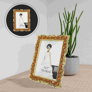 Κορνίζα Κορνίζες φωτογραφιών Επιτραπέζια Διακοσμητική Βάση Οθόνης Γάμου με στρας Κρυσταλλική ρουστίκ επιτραπέζια αφίσα Μίνι