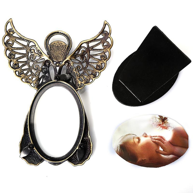 Angel Metal Vintage képkeretek Kreatív ajándékkeretek fényképekhez 2,87 x 1,89 hüvelyk