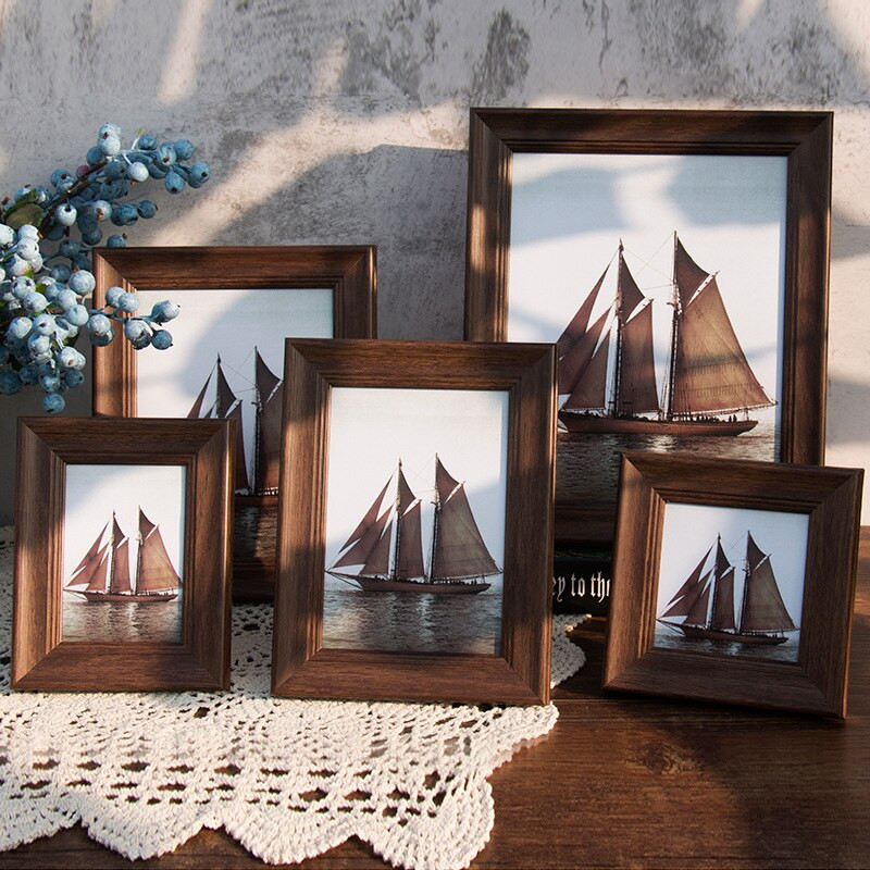 1 buc Ramă foto americană vintage pentru sufragerie decor Home Decor Rame foto din rășină delicatese Cadou de aniversare marco de fotos