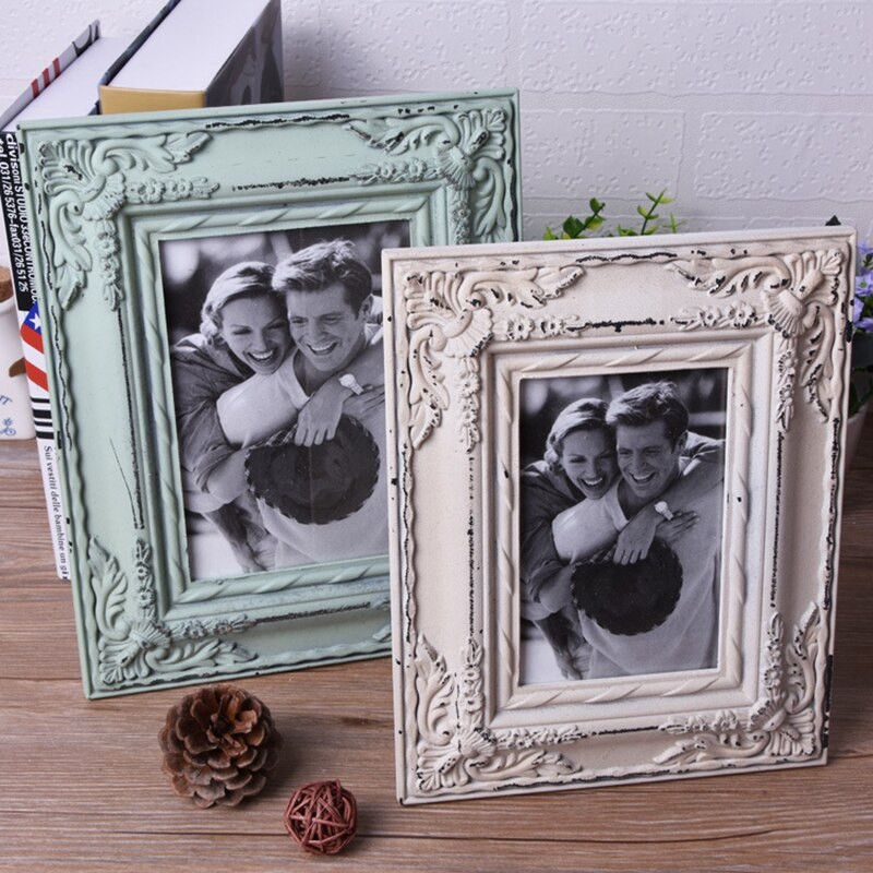 Naujas retro medinis nuotraukų rėmelis 6 colių 7 colių nuotraukų rėmelis medinis darbinis paveikslų rėmelis darbalaukio dekoravimo dovana