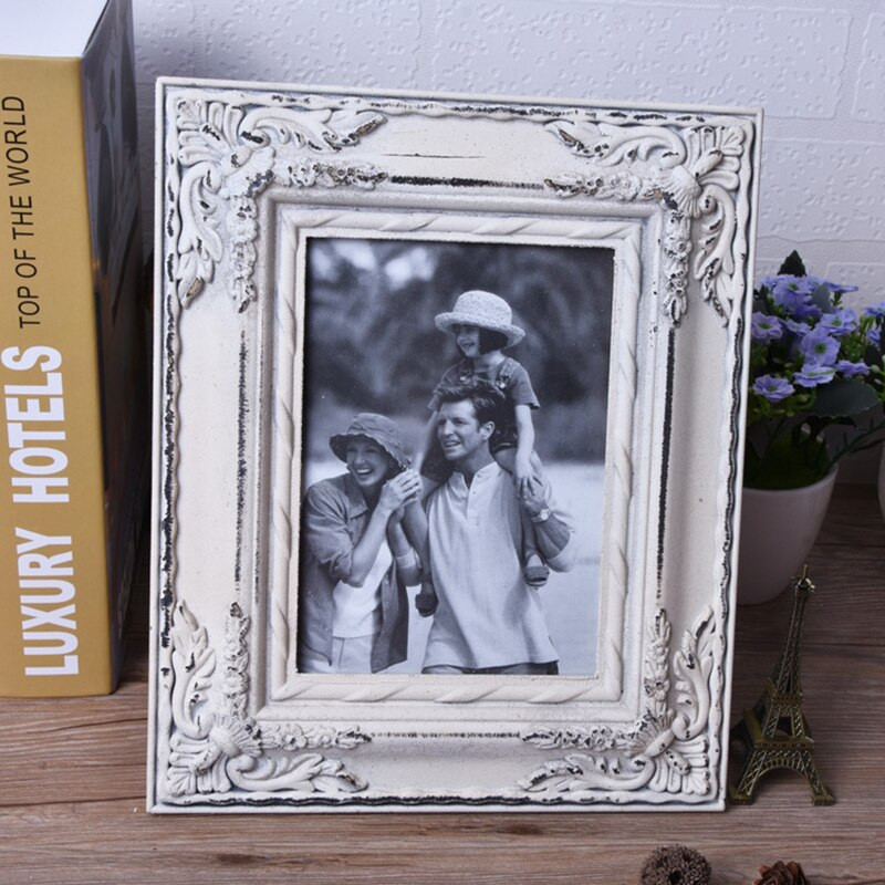 Naujas retro medinis nuotraukų rėmelis 6 colių 7 colių nuotraukų rėmelis medinis darbinis paveikslų rėmelis darbalaukio dekoravimo dovana