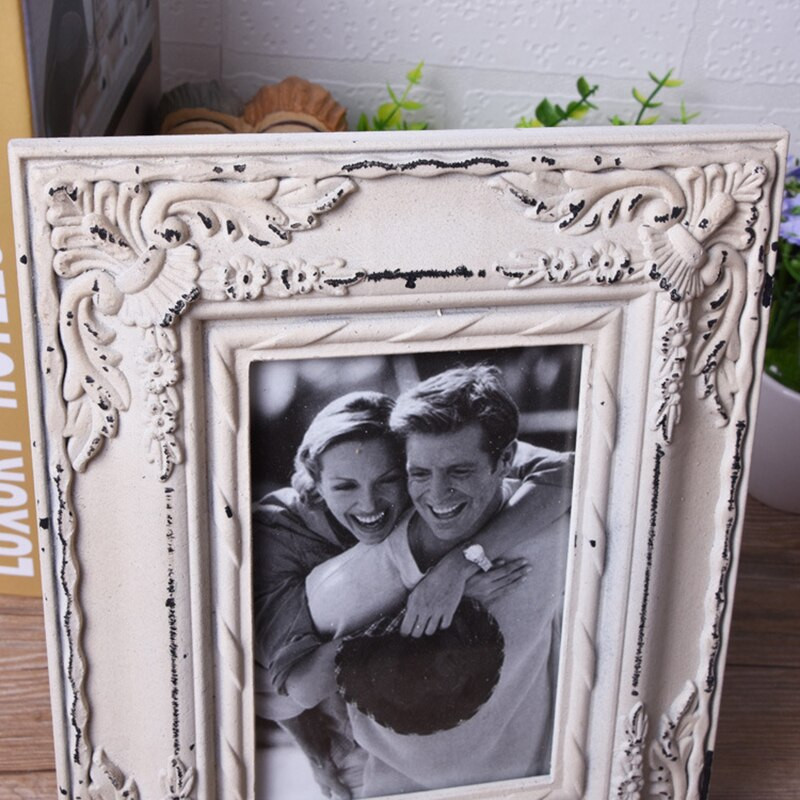 Naujas retro medinis nuotraukų rėmelis 6 colių 7 colių nuotraukų rėmelis medinis darbinis paveikslų rėmelis darbalaukio dekoravimo dovana