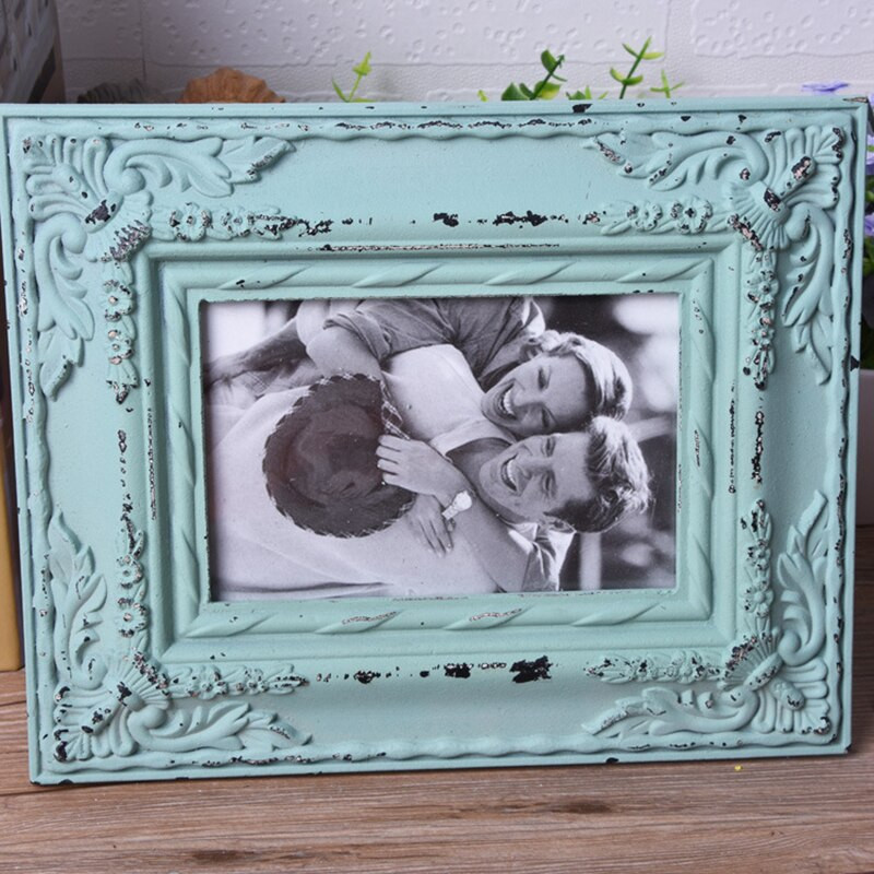 Naujas retro medinis nuotraukų rėmelis 6 colių 7 colių nuotraukų rėmelis medinis darbinis paveikslų rėmelis darbalaukio dekoravimo dovana