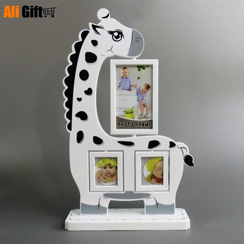 Hot Creative pentru agățat de perete Set de rame poto pentru copii Masă girafă elefant combinație de rame foto pentru copii pentru imagini