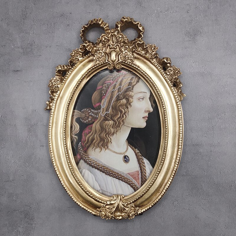 6 colių auksinis paveikslų rėmelis, stalas, namų dekoras, 7 colių kūrybingas Europos pastoracinis retro meno rėmas