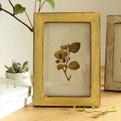 1 vnt medinis nuotraukų rėmelis Masyvaus medžio masyvo nuotraukų rėmelis Vintažinis kūrybingas „pasidaryk pats“ nuotraukų rėmelis namų medinis dekoras „Craft Classic“