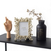 Viduržemio jūros regiono nuotraukų rėmelis Kūrybinis koralinis kriauklės kriauklė dervos paveikslo sertifikato rėmelis įrėmintas meninis darbalaukio dekoravimas 5/6/7/8 colio