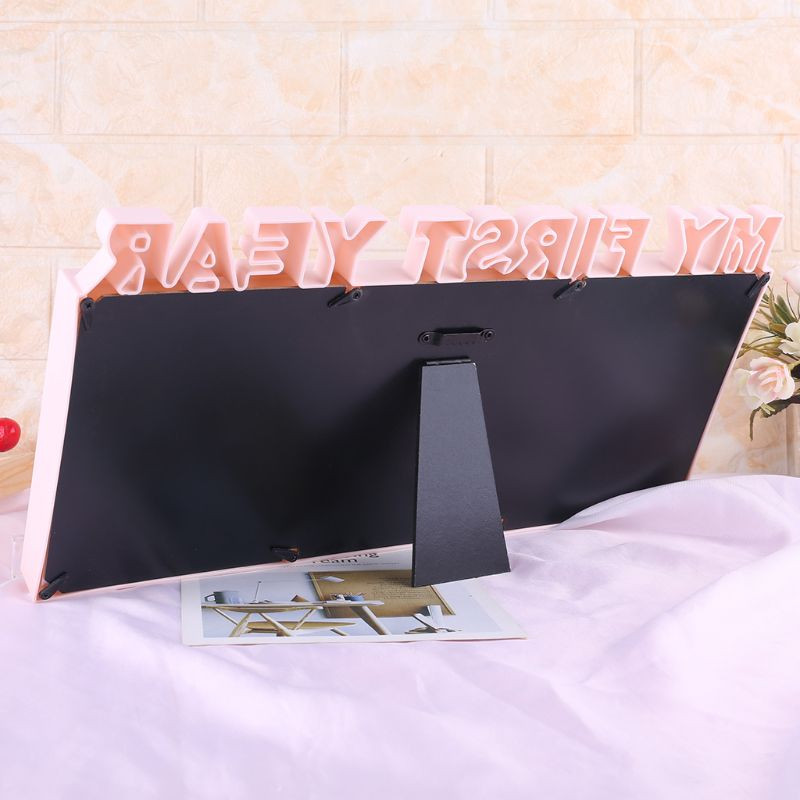 Kūrybiškas „pasidaryk pats“ 0–12 mėnesių kūdikis „MANO PIRMIEJI METAI“ Paveikslėliai Plastikiniai nuotraukų rėmeliai Suvenyrai, skirti prisiminti, kaip vaikai auga atmintis.