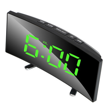 Ψηφιακό επιτραπέζιο ρολόι HILIFE Ηλεκτρονικό επιτραπέζιο ξυπνητήρι με αριθμό 7 ιντσών για παιδικό υπνοδωμάτιο με οθόνη LED με κυρτό ρυθμιζόμενο καθρέφτη