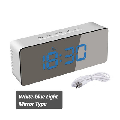 Digitalna budilica LED zaslon Elektronički sat Satovi s velikim brojem Digitalni stolni satovi s funkcijom glasovne kontrole