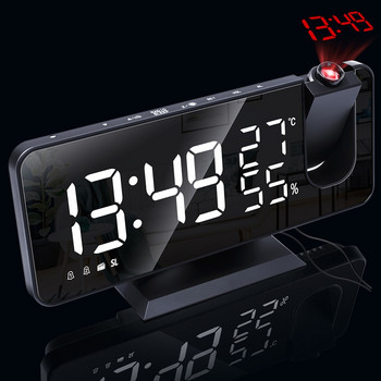 Ψηφιακό ξυπνητήρι LED Τραπέζι ρολόι Ηλεκτρονικά επιτραπέζια ρολόγια USB Wake Up FM Ραδιόφωνο Ώρα Προβολέας Λειτουργία αναβολής 2 Ξυπνητήρι 2#