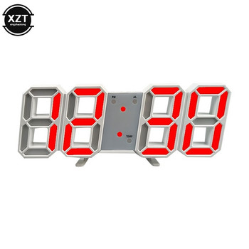 1 τεμ Ψηφιακά ξυπνητήρια LED Ρολόγια τοίχου Κρεμαστά Ρολόι Snooze Επιτραπέζια ρολόγια Ημερολόγιο Θερμόμετρο Ηλεκτρονικό ρολόι Ψηφιακά ρολόγια