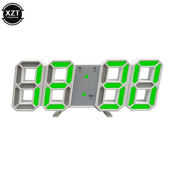 1 τεμ Ψηφιακά ξυπνητήρια LED Ρολόγια τοίχου Κρεμαστά Ρολόι Snooze Επιτραπέζια ρολόγια Ημερολόγιο Θερμόμετρο Ηλεκτρονικό ρολόι Ψηφιακά ρολόγια