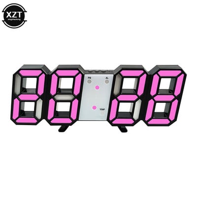 1db LED-es digitális ébresztőórák faliórák akasztós óra szundi asztali órák naptár hőmérő elektronikus óra digitális órák