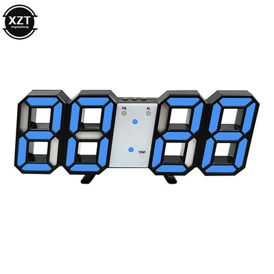 1db LED-es digitális ébresztőórák faliórák akasztós óra szundi asztali órák naptár hőmérő elektronikus óra digitális órák