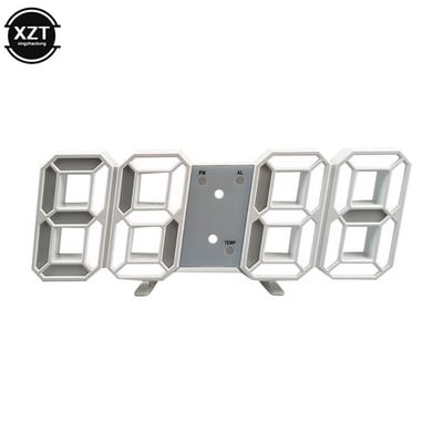 1db LED-es digitális ébresztőórák faliórák akasztós óra szundi asztali órák naptár hőmérő elektronikus óra digitális órák