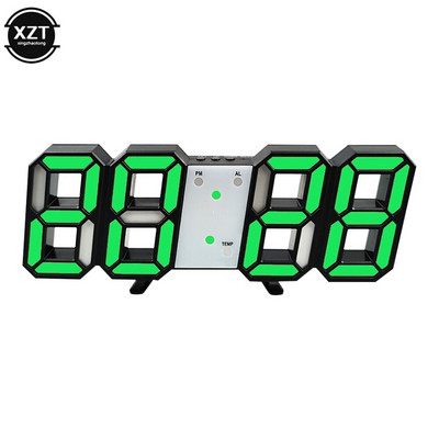 1db LED-es digitális ébresztőórák faliórák akasztós óra szundi asztali órák naptár hőmérő elektronikus óra digitális órák