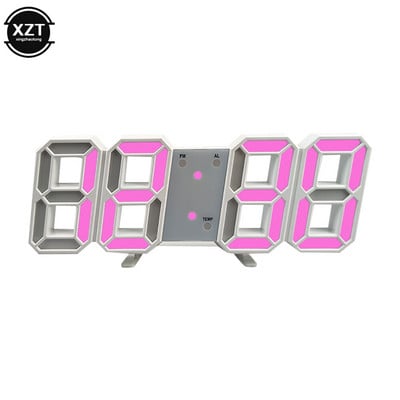 1db LED-es digitális ébresztőórák faliórák akasztós óra szundi asztali órák naptár hőmérő elektronikus óra digitális órák