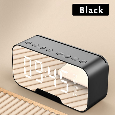 Daugiafunkcis žadintuvo veidrodis LED žadintuvas Daugiafunkcis belaidis Bluetooth muzikos grotuvas Elektroninis skaitmeninis žadintuvas