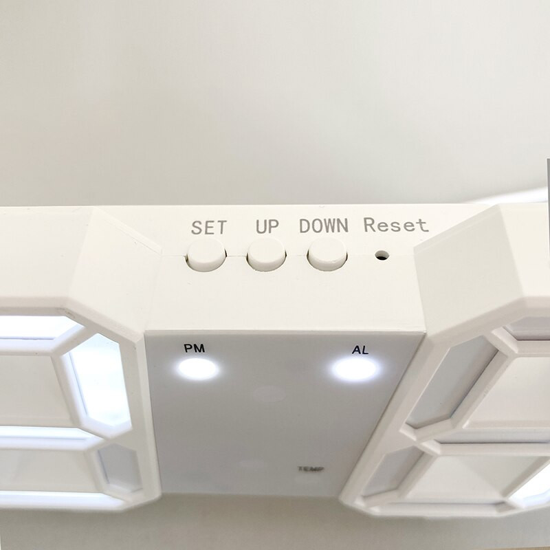 3D LED digitális ébresztőóra Nordic digitális faliórák Függesztett óra Szundi asztali órák Naptár hőmérő Digitális órák