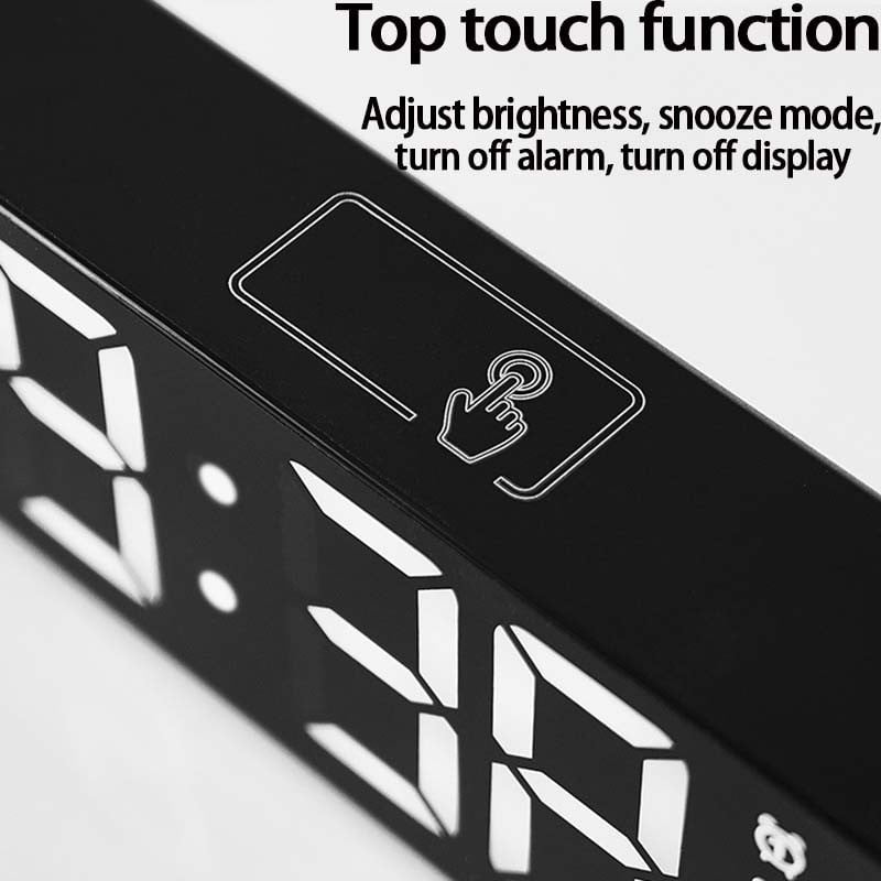 LED skaitmeninis žadintuvo snaudimo savaitės temperatūros datos ekranas USB sieniniai arba stovintys LED laikrodžiai, skirti svetainės dekoravimui