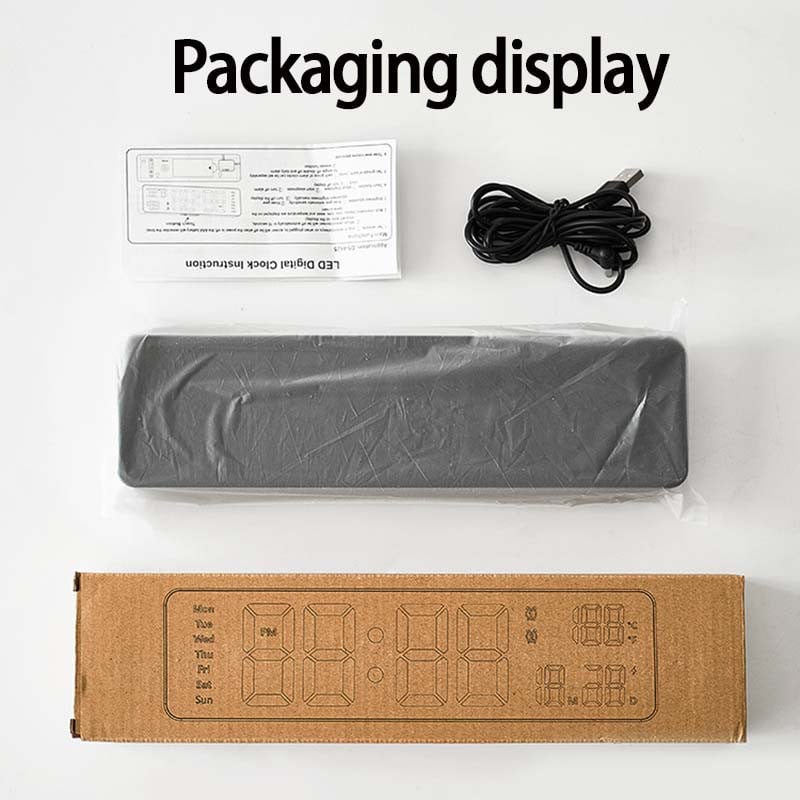 LED skaitmeninis žadintuvo snaudimo savaitės temperatūros datos ekranas USB sieniniai arba stovintys LED laikrodžiai, skirti svetainės dekoravimui