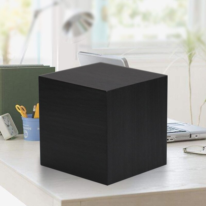 Ébresztőóra LED fa óra asztali hangvezérlés digitális Wood Despertador USB/AAA tápellátású elektronikus asztali órák