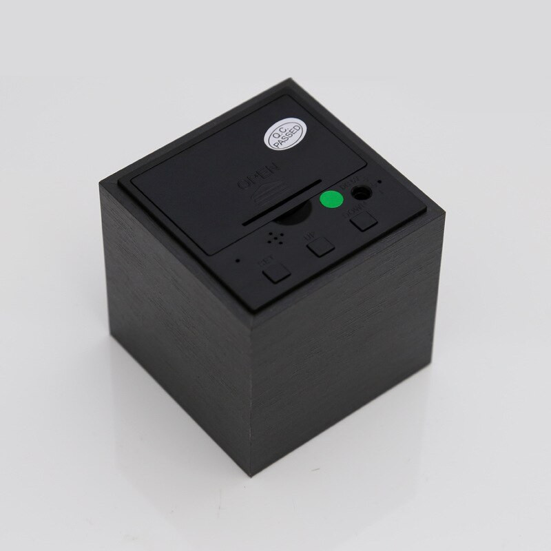 Ébresztőóra LED fa óra asztali hangvezérlés digitális Wood Despertador USB/AAA tápellátású elektronikus asztali órák