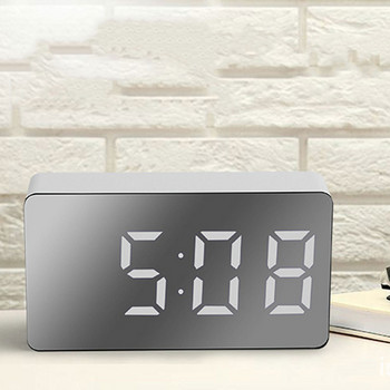 Led Mirror Ξυπνητήρι Έπιπλα σπιτιού Ηλεκτρονικό ρολόι Ψηφιακό γραφείο Διακόσμηση υπνοδωματίου Έξυπνο μίνι επιτραπέζιο ρολόι Ρολόι αυτοκινήτου