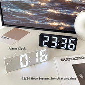 LED laikrodis prie lovos išmanusis skaitmeninis žadintuvas Stalinis stalinis elektroninis stalinis laikrodis snaudimo funkcija USB pažadinimo žadintuvas Skaitmeninis