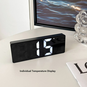 Ρολόι LED δίπλα στο κρεβάτι Έξυπνα Ψηφιακά Ξυπνητήρια Επιτραπέζιο Επιτραπέζιο Ηλεκτρονικό Επιτραπέζιο Ρολόι Λειτουργία Snooze USB Ψηφιακό Ξυπνητήρι αφύπνισης