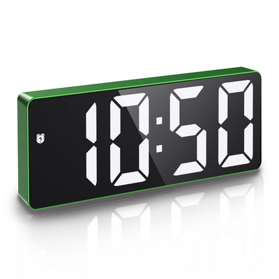 ORIA Ceas cu alarmă digital Ceas cu LED Ceas de birou Comandă vocală Timp de amânare Afișare temperatură Mod noapte Reloj Despertador USB
