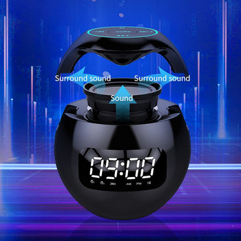 Ηχείο Bluetooth Ξυπνητήρι Ηλεκτρονικό ραδιόφωνο FM LED Ψηφιακό ρολόι Τραπέζι Έξυπνο πολύχρωμο φως Διακόσμηση σπιτιού Μουσική Παίξτε επιτραπέζιο ρολόι