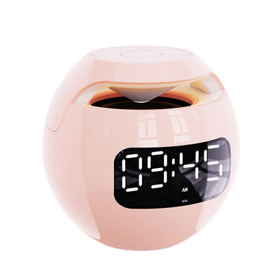 Difuzor Bluetooth Ceas deşteptător Radio FM electronică LED Ceas digital de masă Lumină colorată inteligentă Decor pentru acasă Ceas de masă pentru redare muzicală