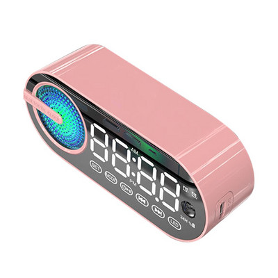 RGB TWS USB LED veidrodinis belaidis Bluetooth garsiakalbis Tylus skaitmeninis žadintuvas radijas FM didelis ekranas Miegamasis Svetainė Biuras