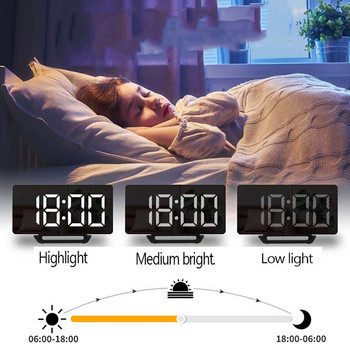 Ψηφιακό Ξυπνητήρι Ξυπνητήρι Ρολόι Τραπέζι Λειτουργία Υπνοδωμάτιο Θερμοκρασία Αναβολή Επιτραπέζιο Ρολόι Ηλεκτρονικό ρολόι LED