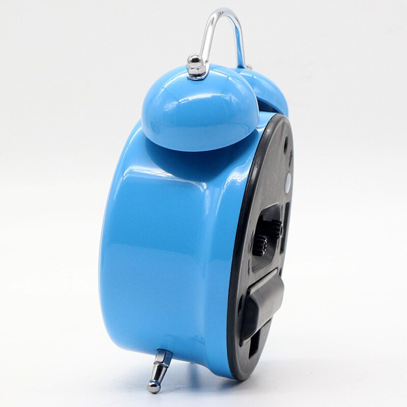 Ceas cu alarmă retro cu clopoțel dublu, cu cheie mecanică, cu indicator silențios, ceas cu alarmă, lumină de noapte