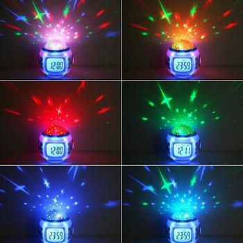 7 Χρώμα LED αλλαγής Ψηφιακό λαμπερό Ξυπνητήρι Νυχτερινό φως για Παιδικό Υπνοδωμάτιο Υψηλής ποιότητας