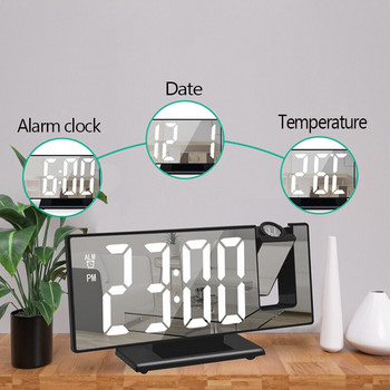 Ψηφιακό έξυπνο ξυπνητήρι LED Τραπέζι ρολόι Ηλεκτρονικά επιτραπέζια ρολόγια USB Ρολόι αφύπνισης Ρολόι κρεβατοκάμαρας Λειτουργία αναβολής