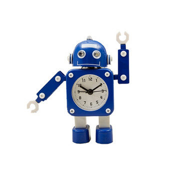 Creative Children Cartoon Robot Ξυπνητήρι Μαθητικό Προσωπικό Mute Metal Κατασκευή Επιτραπέζια Ξυπνητήρια Παιδικά Χριστουγεννιάτικο δώρο