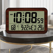 Többfunkciós digitális ébresztőóra Nagy LCD kijelző hőmérővel, nedvességmérővel falióra