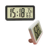 Ceas digital Birou Memento alarmă Termometru Higrometru Ecran LCD cu suport pliabil și orificiu pentru agățat pe perete