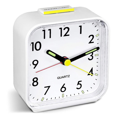 Mini ceasuri cu alarmă creative, cu funcție de amânare, ceasuri de noptieră, cu lumină de noapte, pentru copii, drăguț, luminos, pentru birou, dormitor