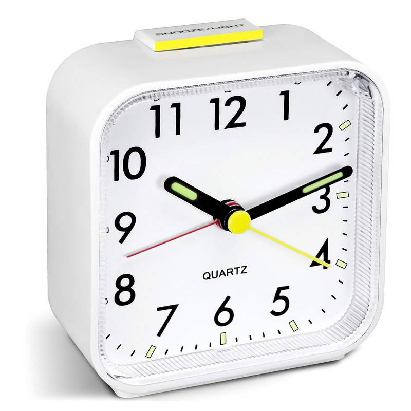 Mini ceasuri cu alarmă creative, cu funcție de amânare, ceasuri de noptieră, cu lumină de noapte, pentru copii, drăguț, luminos, pentru birou, dormitor