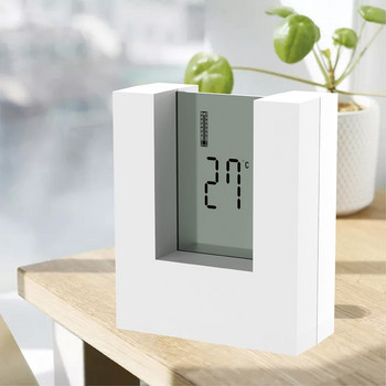 Ηλεκτρονικό ρολόι Διακόσμηση γραφείου σπιτιού με ψηφιακό ημερολόγιο LCD Συναγερμός ημερομηνίας Αντίστροφη μέτρηση χρονοδιακόπτη Θερμοκρασία Λειτουργία με μπαταρία Τετράγωνο