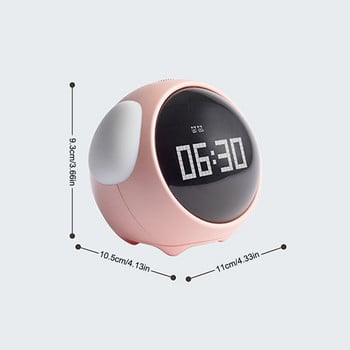 Επιτραπέζιο ρολόι Έκφραση Ξυπνητήρι Pixel Ρολόι Ξυπνητήρι δίπλα στο κρεβάτι Παιδιά Φως Νυχτερινή αφύπνιση Ξυπνητήρι πολλαπλών λειτουργιών Παιδί